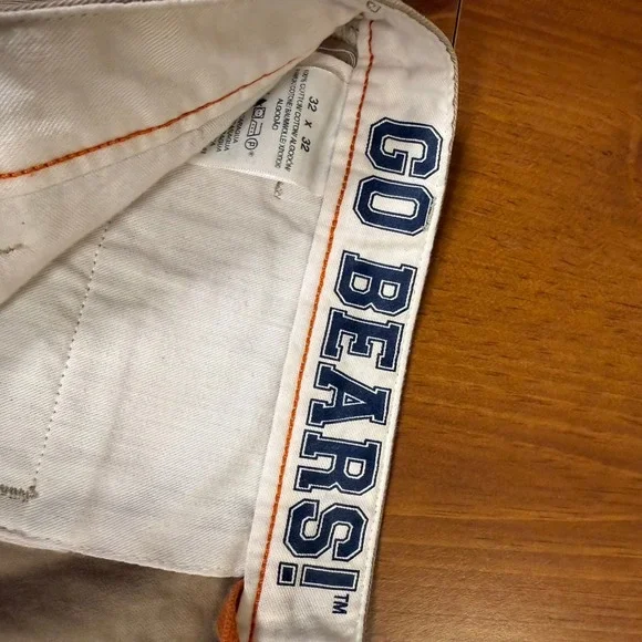 Dockers California‎ Golden Bears Khaki Pants Mens 32x32 Chinos Cal Berkley - Picture 5 of 10